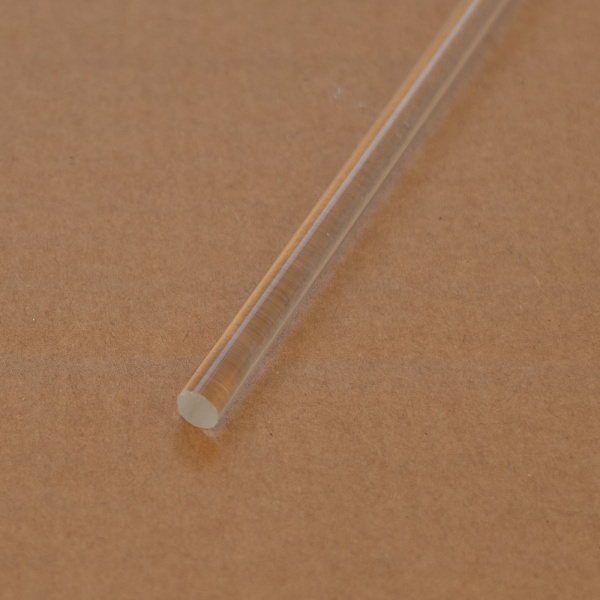 6mm Clear Acrylic Round Rod (extruded)